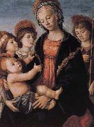 Sandro Botticelli Our Lady of Angels with the two sub France oil painting artist